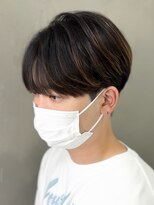 シースルーマッシュナチュラルマッシュメンズ韓国ツーブロック