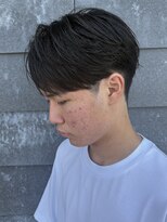 ヒュイル バイ ニアウ(Hwyl by Niau)&nbsp;メンズマッシュセンターパートスパイラルパーマニュアンスパーマ