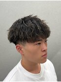 短髪/スキンフェード/ツイストスパイラル/メンズパーマ/姫路