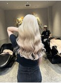 ミディアムヘア暗めカラー/デザインカラー/フェイスフレーミング