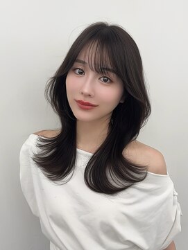アマトウキョウスマートサロン(AMA TOKYO×Smart Salon) くびれレイヤー/顔まわりカット/レイヤーカット/小顔ヘア