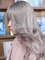 ブロック ジャポン(bloc japon)&nbsp;シルバーベージュ ハイトーン ブリーチ ロングレイヤー/久保田