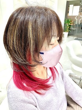 ココア バイ クリック(CocoA by CLiC) ウルフ&インナーカラー