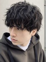 フィフス 大分(fifth)&nbsp;大分無造作シャドウパーマメンズカット刈り上げラウンドマッシュ