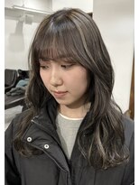 ルイ(ROUIS produced by LUCK 津田沼)&nbsp;コントラストハイライト/グレージュ/大人ガーリー