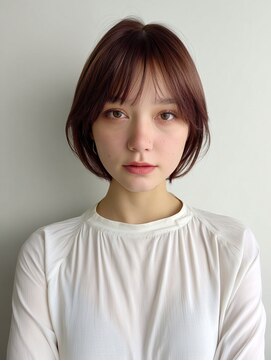 アンドレイ 表参道(andrey) 着物ヘア/ダークアッシュ/ミディアムレイヤーカット/表参道