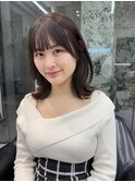 ナチュラルなミディアムレイヤー