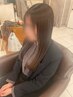 【かすみ指名/平日限定】透明感カラー＋小顔カット＋Aujua超音波TR
