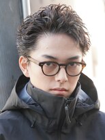 テン 心斎橋(tenn.)&nbsp;フェザーショートフェザーパーマニュアンスパーマショートヘア