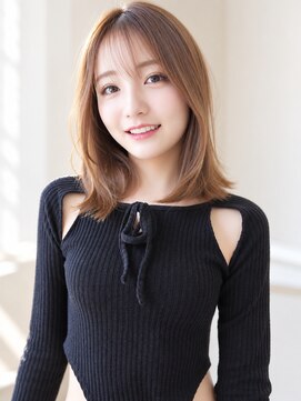 リエラ 池袋西口(Riela) 韓国風シースルーバング×透け感ミディアム[池袋]