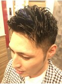 刈り上げアイロンパーマサイドグラデーション形状記憶パーマ