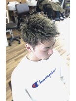 ヘアスタジオ ロメオ(hair studio Romeo)&nbsp;ハイライト×アップバング