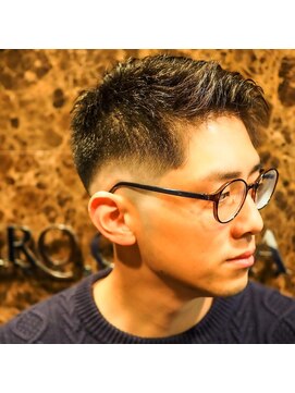 ヒロギンザ 浜松町店(HIRO GINZA) [hiro ginza]ロングトリムクロップ×スキンフェード　浜松町