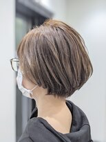 ジエクト 本店(The Ect)&nbsp;ふんわりマッシュボブ×ハイライトカラー×ナチュラルベージュ