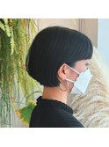 ナチュラルショートボブスタイル