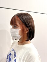 リルーム(re-room)&nbsp;パツっとボブ　フェイスフレーミングオレンジ