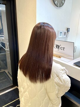 シファー(～Cifer) 琥珀ブラウン髪質改善トリートメントサラ艶髪お客様ヘア☆
