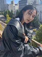 ヘアーサロンシャルム(hair salon charme) 切りっぱなしボブ×うざバング