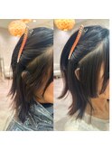sinsナチュラルストレートボブ