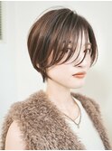 マッシュショート/ハイライト/20代30代40代/顔周りカット