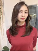 韓国レイヤーカット/小顔ロングレイヤー