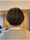 ハイライトカラー×ショートボブ
