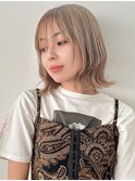 ケアブリーチ×切りっぱなしボブ