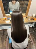髪質改善酸性ストレート /黒髪/ネビージュ/小顔/ワンレン
