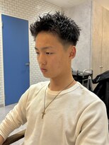 ヘアガーデン オフ(hair garden off)&nbsp;ランダムスパイキーショート/メンズショートパーマ/ピンパーマ