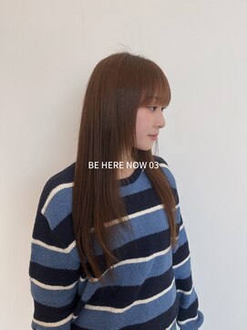 ビーヒアナウ N゜03 金沢駅西店(BE HERE NOW) 【韓国ヘア/レイヤーカット/ベージュカラー】