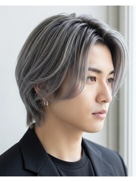 バース 梅田中崎町店(BIRTH) バレイヤージュシルバーカラーグレーカラー