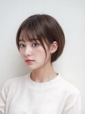 丸みレイヤーショートボブ【上福岡店】＜20代30代40代50代＞