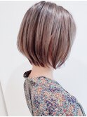 Say.ショート丸みショートグランマッシュヘーゼルグレージュ青山