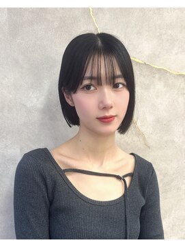 ロンドアヴァントゥス 池袋(Lond aventus) 韓国レイヤー/韓国風/ボブ/髪質改善/黒髪/ブリーチなし〔池袋〕