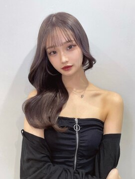 ラピス 渋谷本店(Lapis) グレージュカラー/くびれ巻きヘア