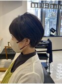 丸みのあるショート