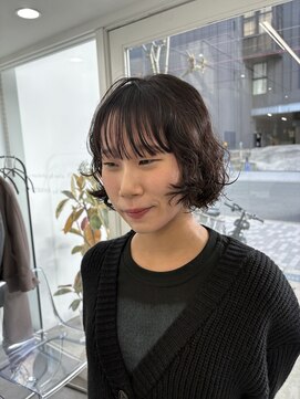 ニトバイアンキシム ボブ(nit by AHNKISM) ボブパーマ/パーマ/ボブ/ニュアンスパーマ/ミニボブ