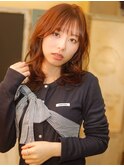 ふんわりウェーブ/大人ガーリー/セミロング/ニュアンスヘア/前髪