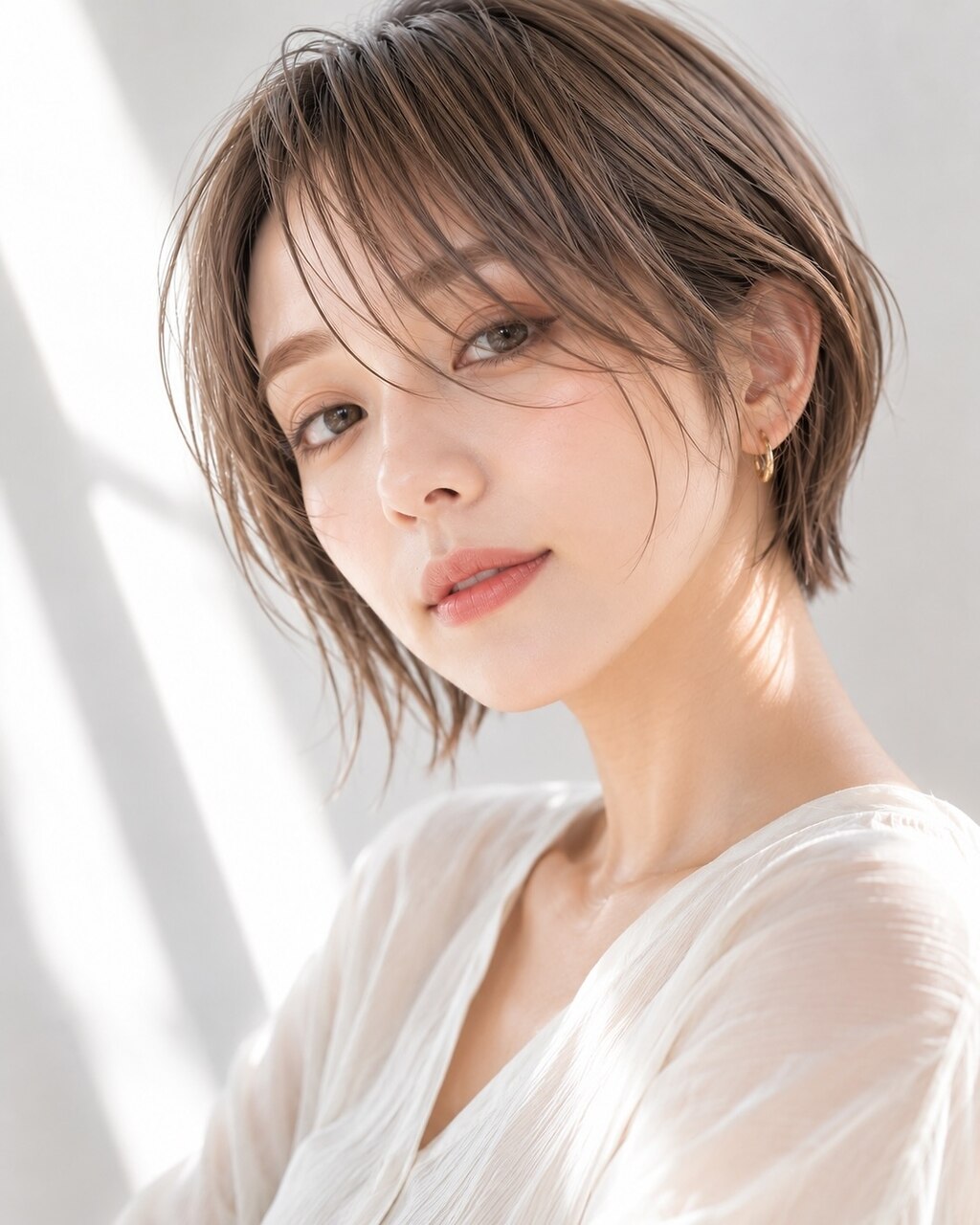 【新規人気No.1】大人艶ショート＋透明感カラー \9,900