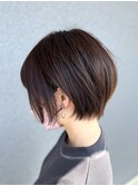 ミルクティーブロンド/ダークブルー/デジタルパーマ/藤沢美容院