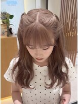 エラン トウキョウ 学芸大学店(elan tokyo) 透明感ピンクベージュ/レイヤーカット/セミロング