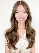 ビーチ(BEACH) 韓国風レイヤーモテ髪セミロングミルクティーブロンドヨシンモリ
