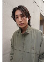 ガレージ バイ グリーン 表参道 原宿(Garage by green)&nbsp;【YUYA】ルーズセンターパートウルフ