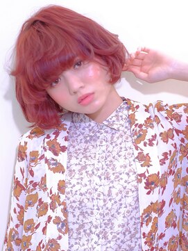 リズミカル クセ毛風大人ボブ