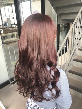 テラスヘア 新潟駅南(TERRACE hair) 大人可愛いピンクラベージュ(ブリーチなし)