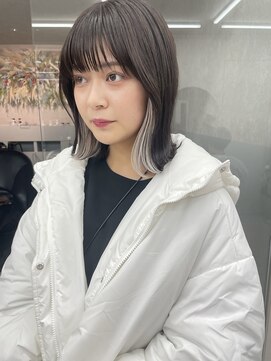 ロンド マーレ 天神大名店(Lond mare) ロングヘア/グレージュカラー/ココアベージュ/福岡顔周り