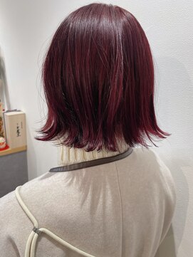 ノワ 三鷹店(Nowa) ボブ【外ハネ・カシスピンク】