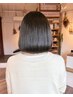 前髪カット+カラー（リタッチ・根元3cmまで）