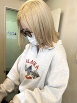 ヒート バイ アンカットラウンジ 渋谷(HEAT by UNCUT&LOUNGE)&nbsp;ダブルカラー/ミルクティーカラー/ケアブリーチ/ブロンド　渋谷