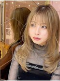 韓国風前髪×レイヤーカット【髪質改善/新宿/レイヤーカット】